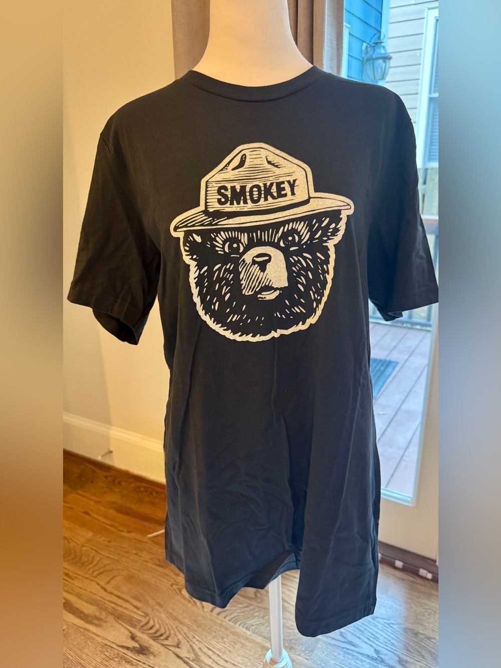 NWT Landmark- Unisex- Smokey Bear Graphic Tee - Black